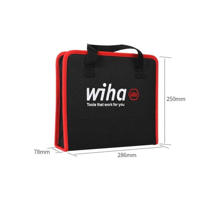 WIHA 90012C Tool Bag (Empty) can Hold Screwdrivers and Pliers etc High Volume Hand Bag