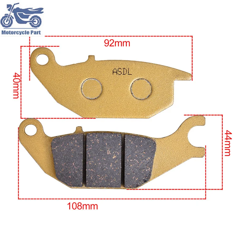 Motorcycle Front and Rear Brake Pads set For CF MOTO 125 Papio 2017 For HONDA XL 125 Varadero XL125 V1-VA Varadero 2001-2016