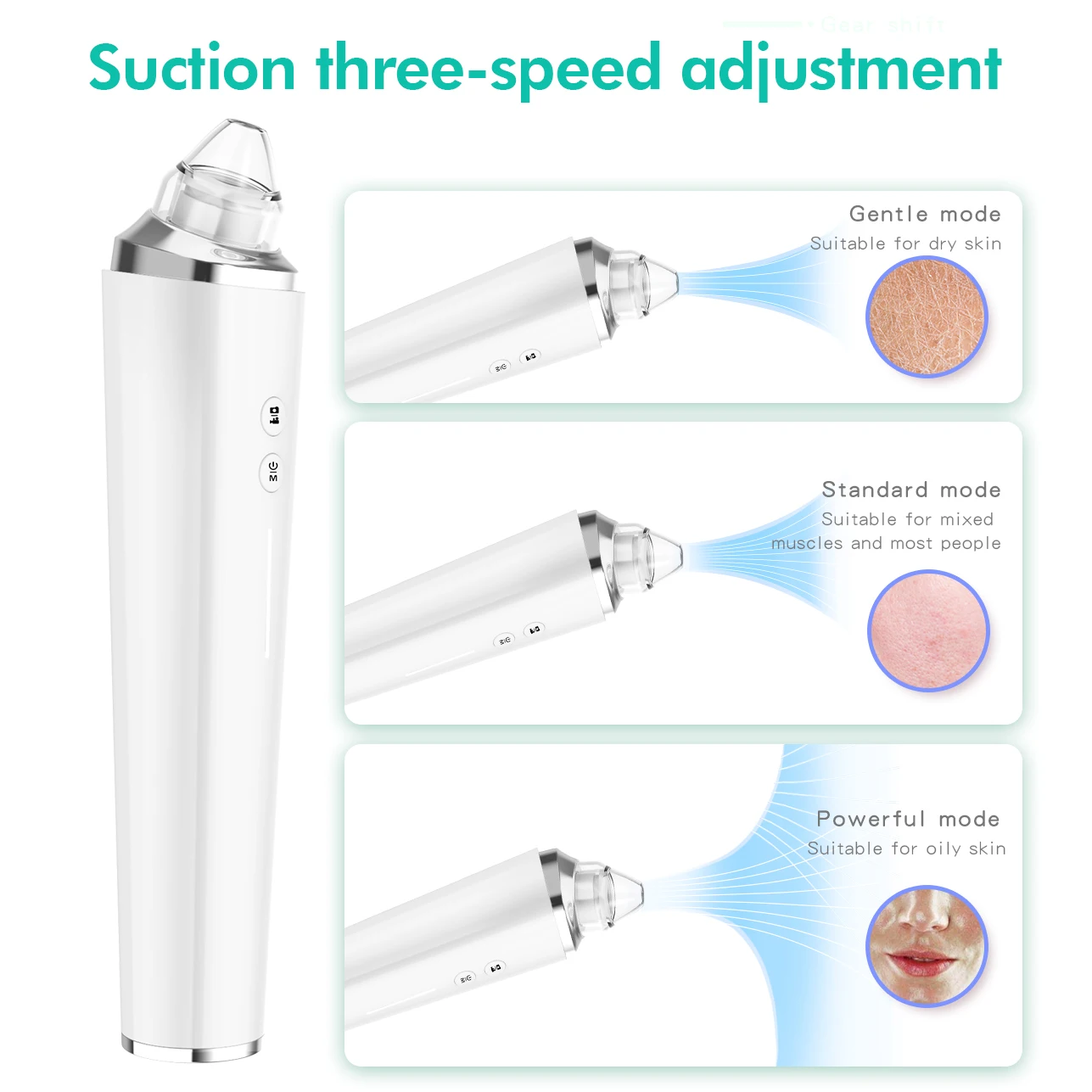 2MP 1080P Wireless WIFI Blackhead Remover Endoscope CMOS Borescope Facial Cleaning Sucker Camera Digital Microscope