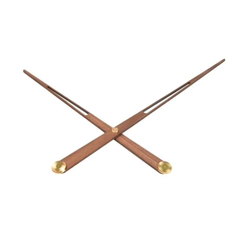 Nordic Modern Large Size Wood Pointer Large Torque Quartz Diy Clock Accessories Black Walnut Long Clock Hands Timepiece Parts