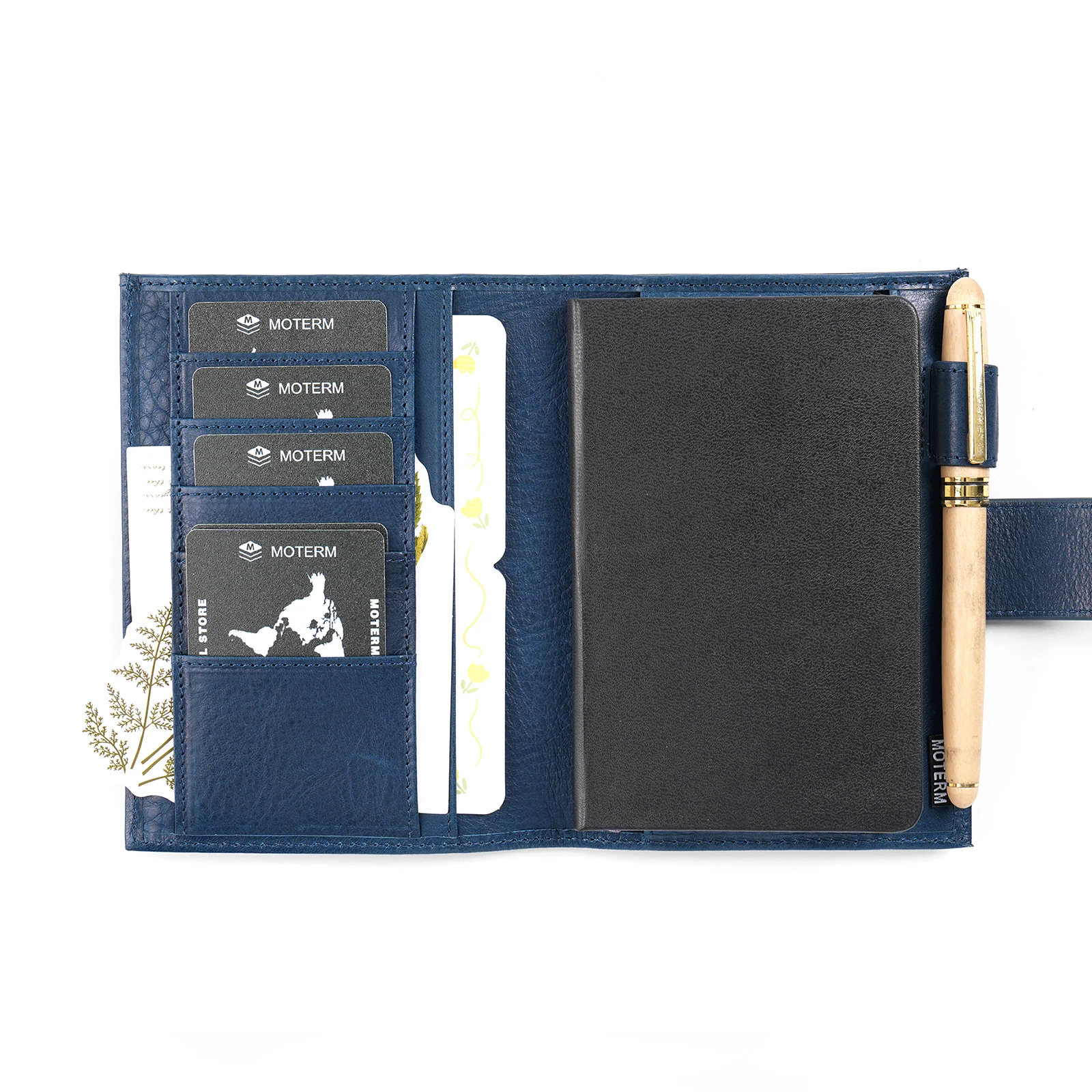 Oryginalna okładka planera Moterm do notesu kieszonkowego Moleskine (3,5 x 5,5") Organizer do notesu ze skóry garbowanej roślinnie Agenda — zdjęcie produktu 5