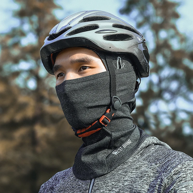 WEST BIKING Thermal Winter Balaclava Cycling Full Face Mask Warm Sports Motorcycle Ski Fishing Hunting Mask Fleece Scarf Caps