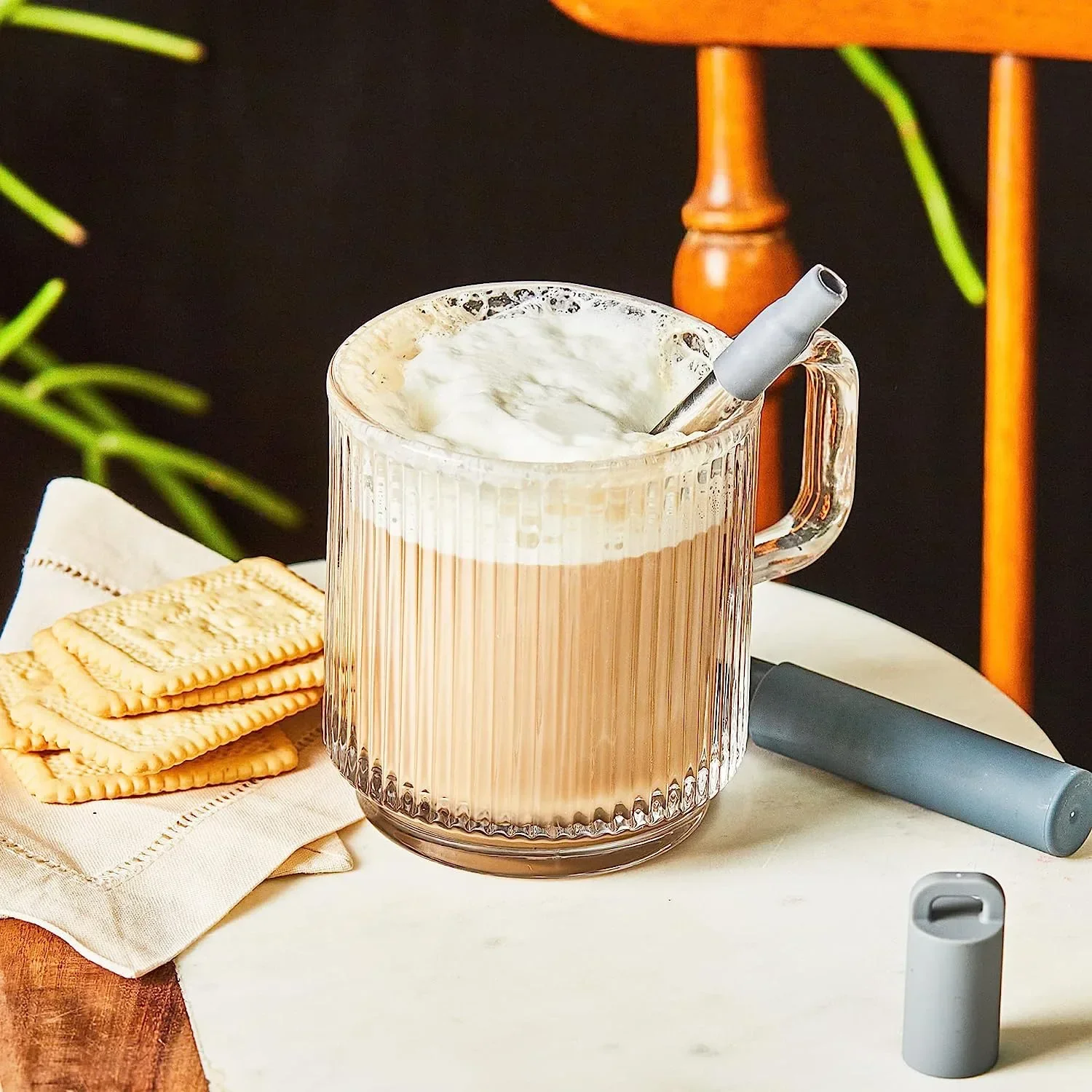 

Reusable kitchen tools and party supplies, foldable straws, practical stainless steel expandable straws for birthday milk tea