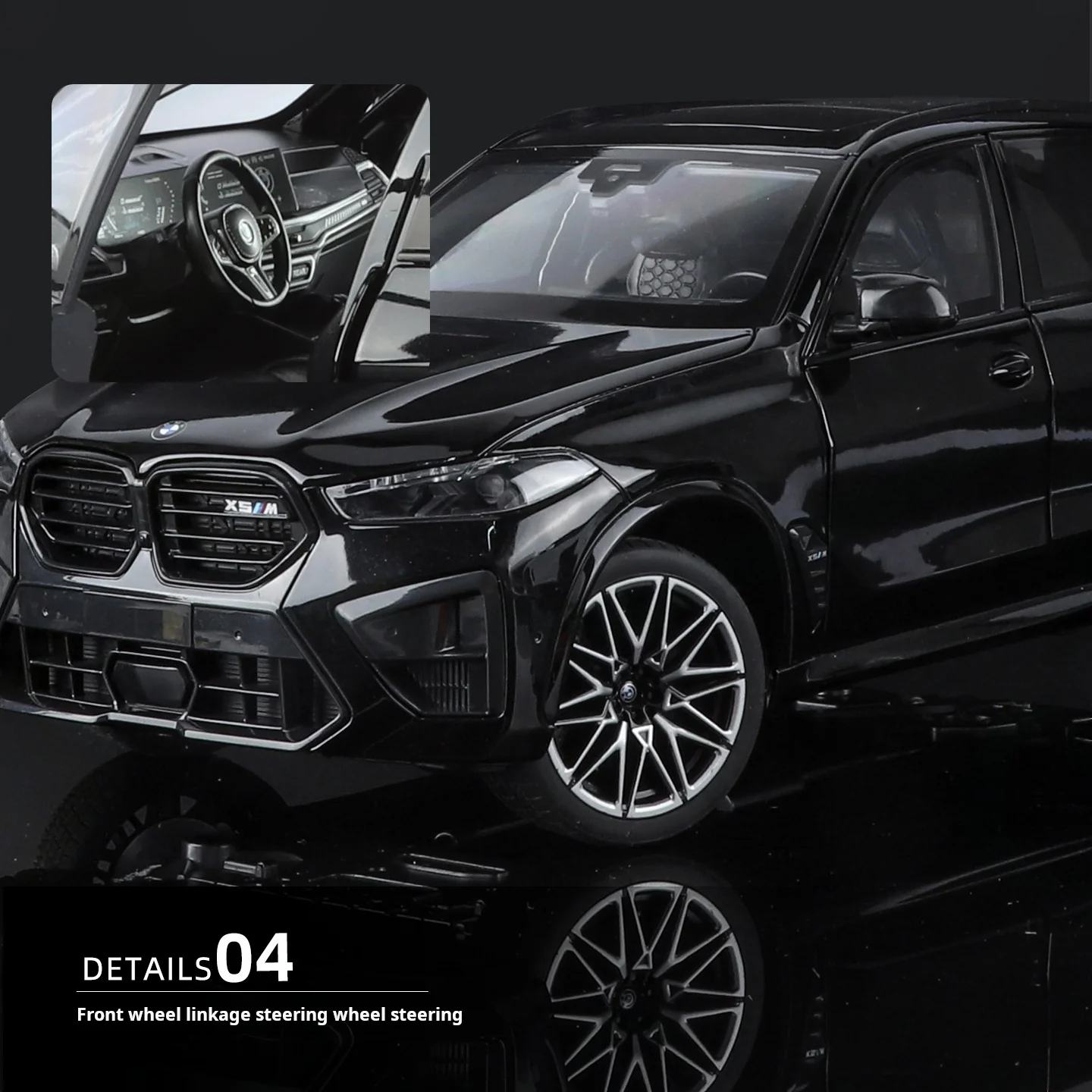 Official authorized 1:18 BMW X5M oversized SUV off-road vehicle Premium Model Toy car  Pull back toy car boys Gift collectibles