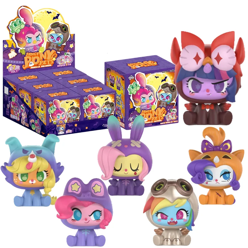카유 나이트메어 문 마이 리틀 포니 핑키 파이 애니메이션 만화 인형 액션 피규어 블라인드 박스 컬렉션 장난감 휴일 소녀 선물