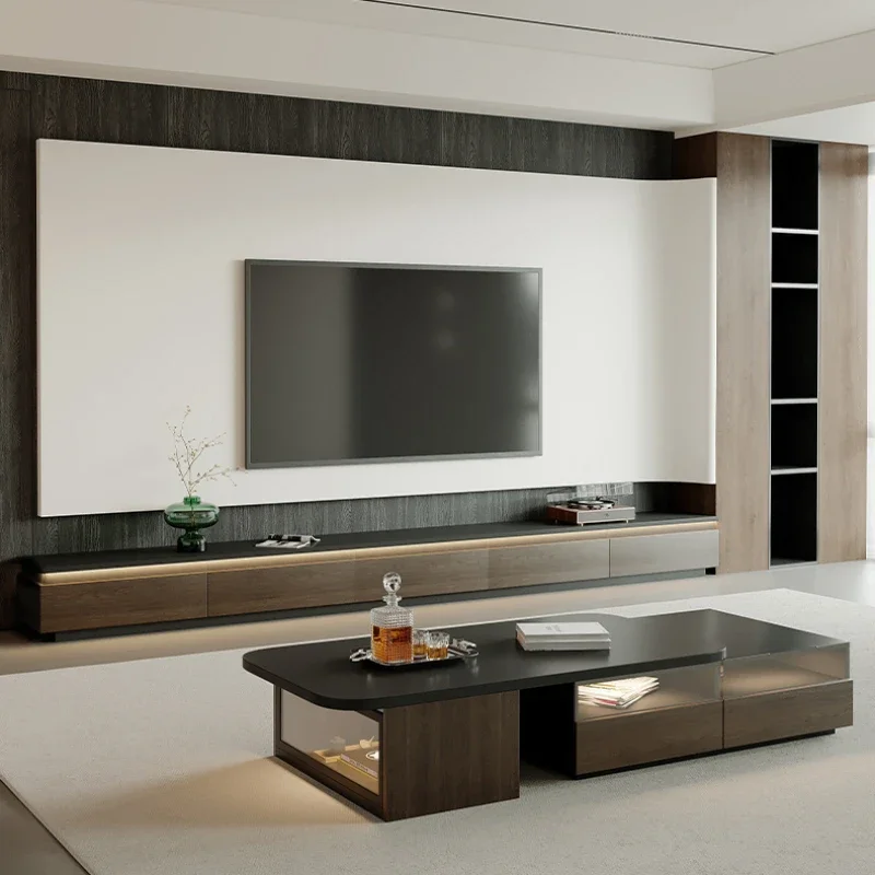 

Extendable Hardcover Modern Coffee Table Living Room Luxury Italian Small Coffee Table Floor Wood Tavolino Da Salotto Furniture