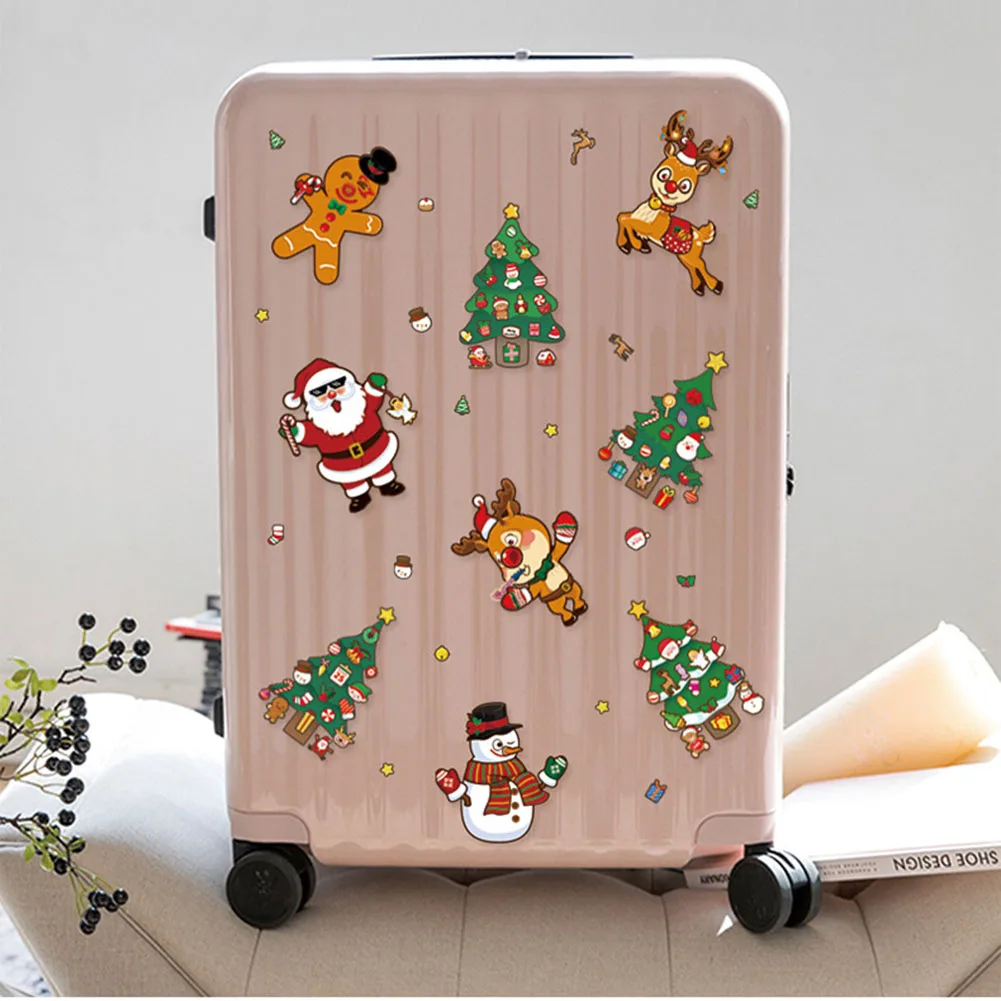 Christmas DIY Glass Stickers Pvc 1pcs Cute Snowman Suitable For Sticking To Smooth Places Such As Windo Ws Christmas