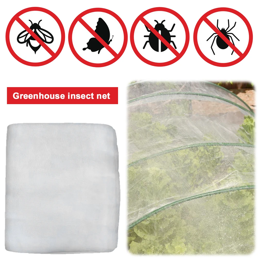 Garden Mesh Netting Thickened Garden Vegetable Protective Mesh Net Grow Tunnel Fine Mesh for Fruits Flowers Crops Greenhouse
