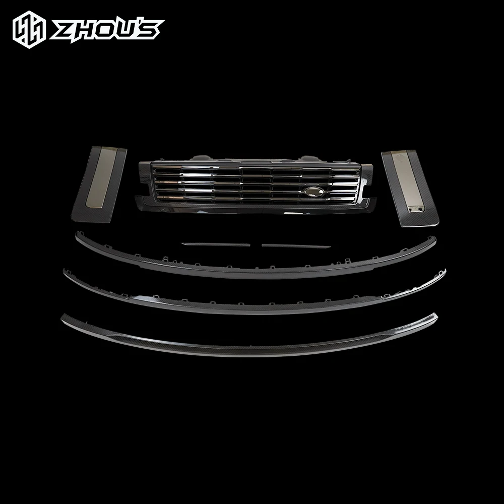 Auto Parts Car Conversion Kit Side Venr Front Bumper Trim Front Grille Car Carbon Fibre Bodykit for Range Rover 2023