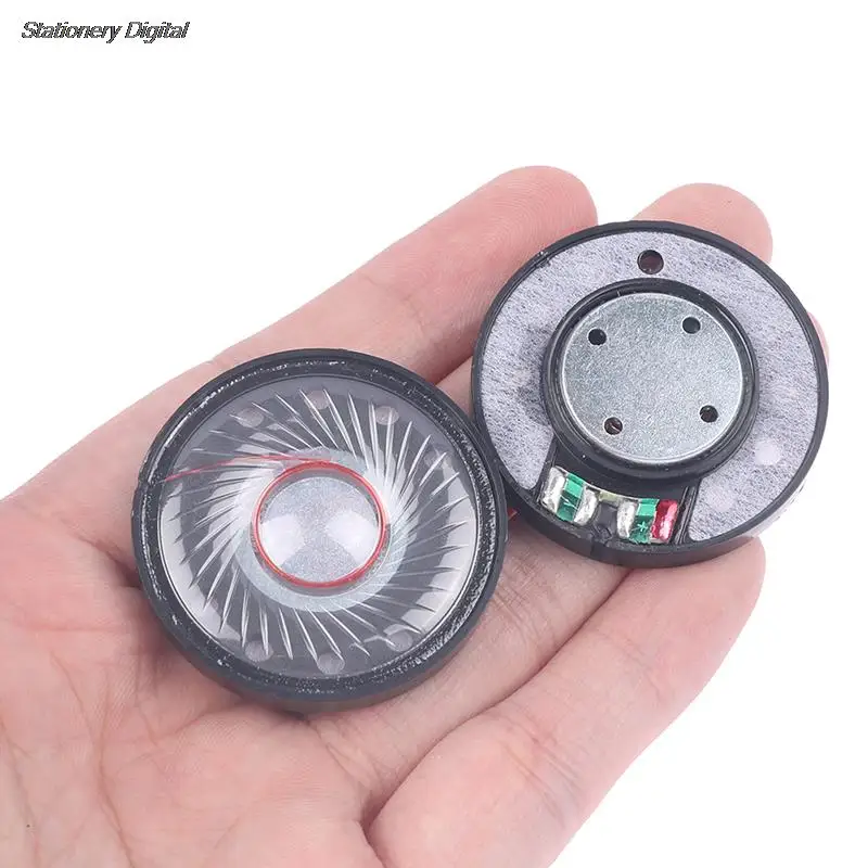 New 2Pcs 40mm Headset Driver Hifi Headphone Speaker Unit 112db 32ohm Earphone Diy Loudspeaker Repair Parts