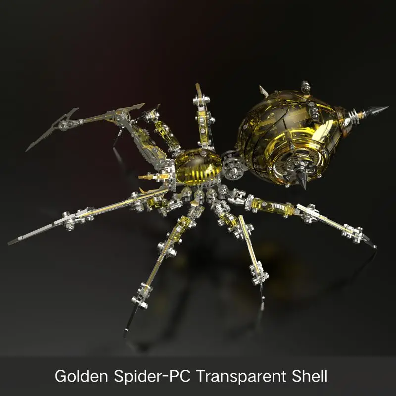Model pająka 3D, trójwymiarowy, metalowy, do samodzielnego montażu, wysoki poziom trudności, mechaniczny owad, dekoracja, prezent dla chłopców, zabawki.
