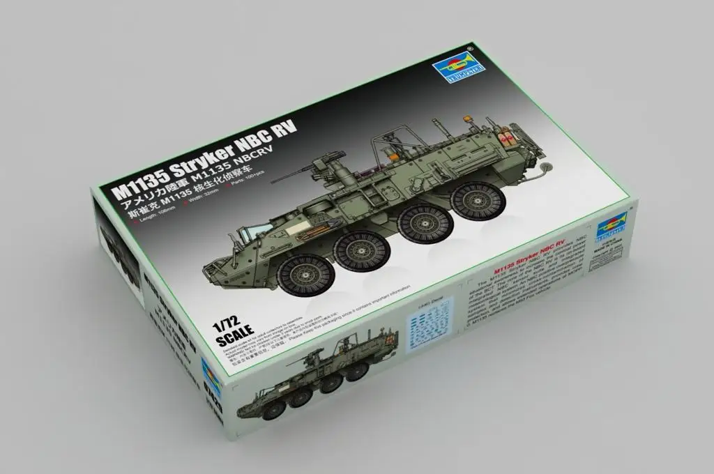 Trumpeter 07429 1/72 Scale M1135 Stryker NBC RV Plastic Model Armor Kit