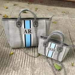 Borsa a tracolla personalizzata borsa a mano da donna borsa da spiaggia borsa a mano personalizzata borsa di tela-borsa regali per la sua borsa a catena