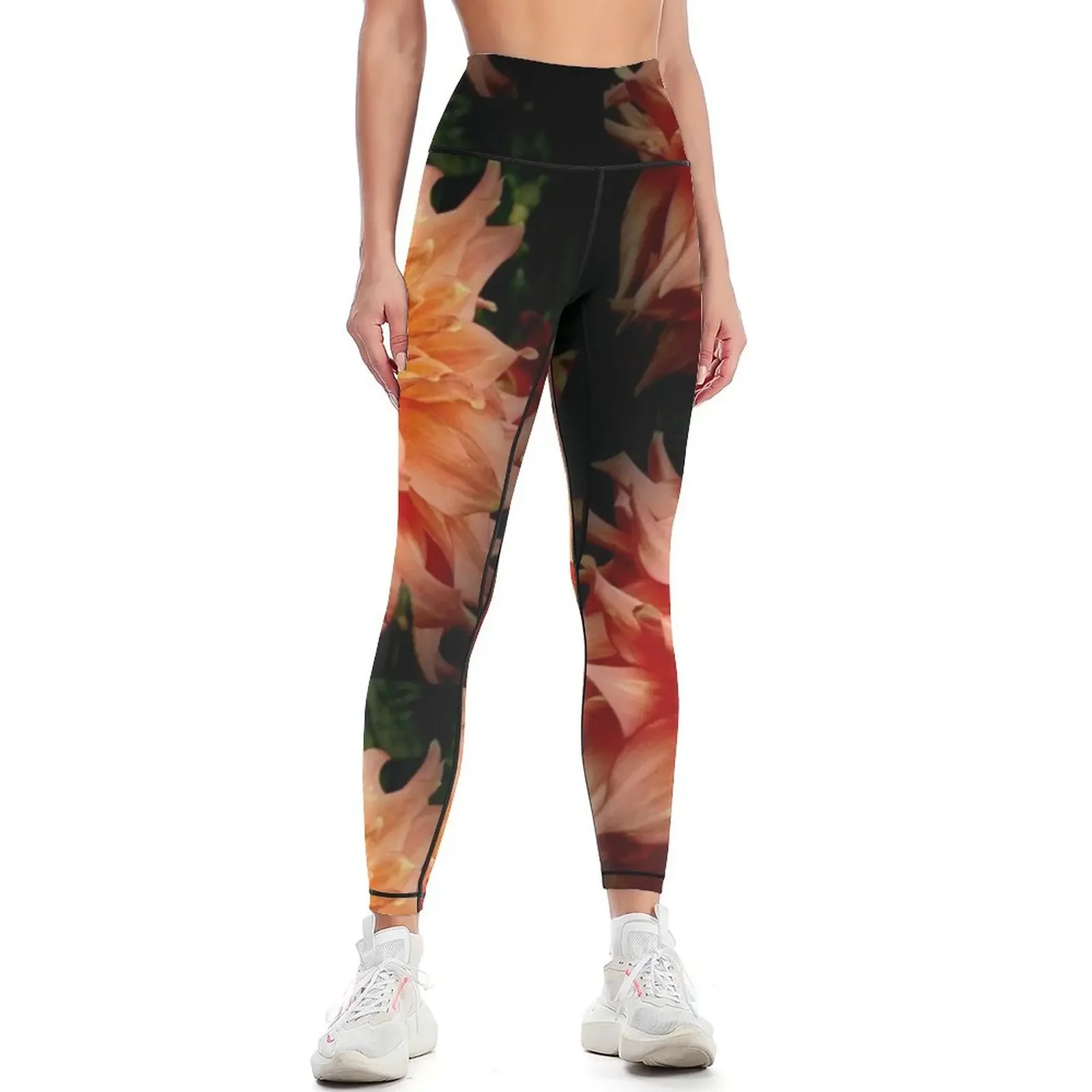 

Blush Dahlia Leggings legings for fitness for fitness for physical sports gym Womens Leggings