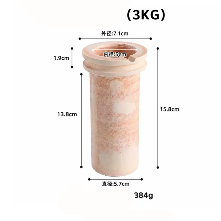 Kinway High Temperature Resistance Gold Silver Precious Metal Refining Tools 1KG/2KG/3KG Ceramic Crucible for Jewelry Melting