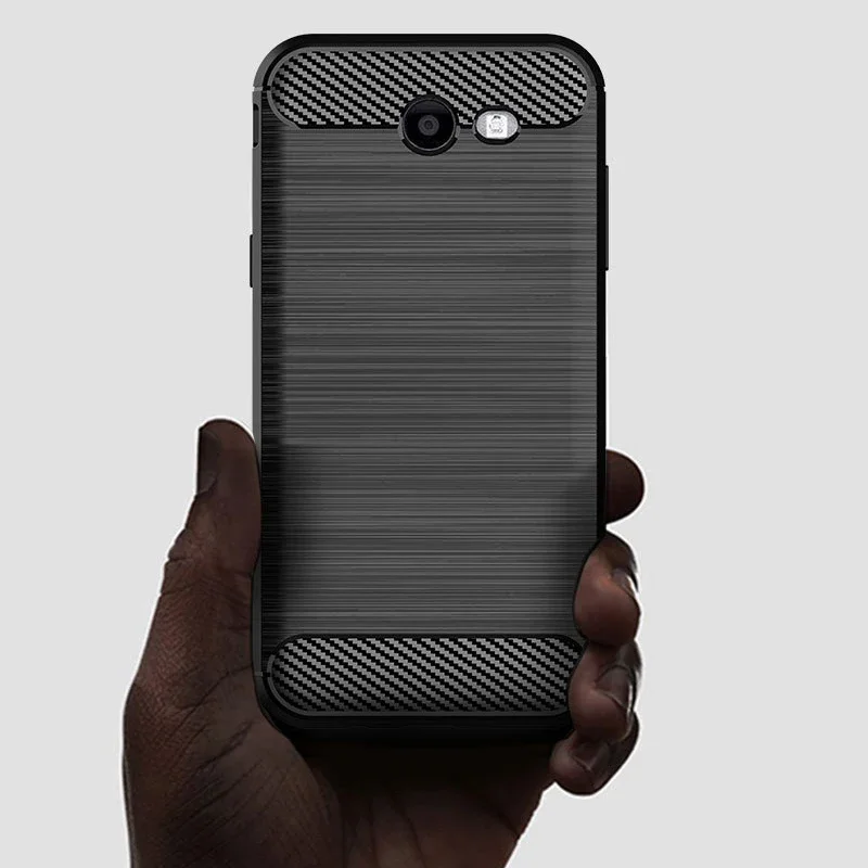 Case For Samsung Galaxy J3 Prime J327 2017 (US version) Case Silicone TPU Bumper Carbon Cover for Samsung J3 Emerge/Eclipse Case