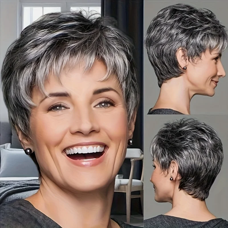 Elegant, fluffy new fashion synthetic wig for women, suitable for daily outings and Halloween costumes