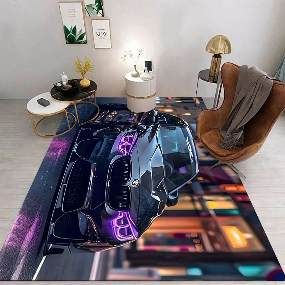 

MINISO Car Carpet Cartoon Living Room Bedroom Kitchen Sofa Table Balcony Rug Non-slip Washable Mat Exquisite Home Ornaments