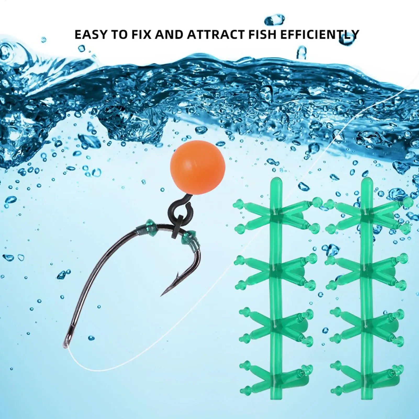 

Fishing Hook Retainer 10 Strings Soft Lightweight Fish Supplies Fishing Hook Holder For Boating Kayak Trolling Inshore Saltwater