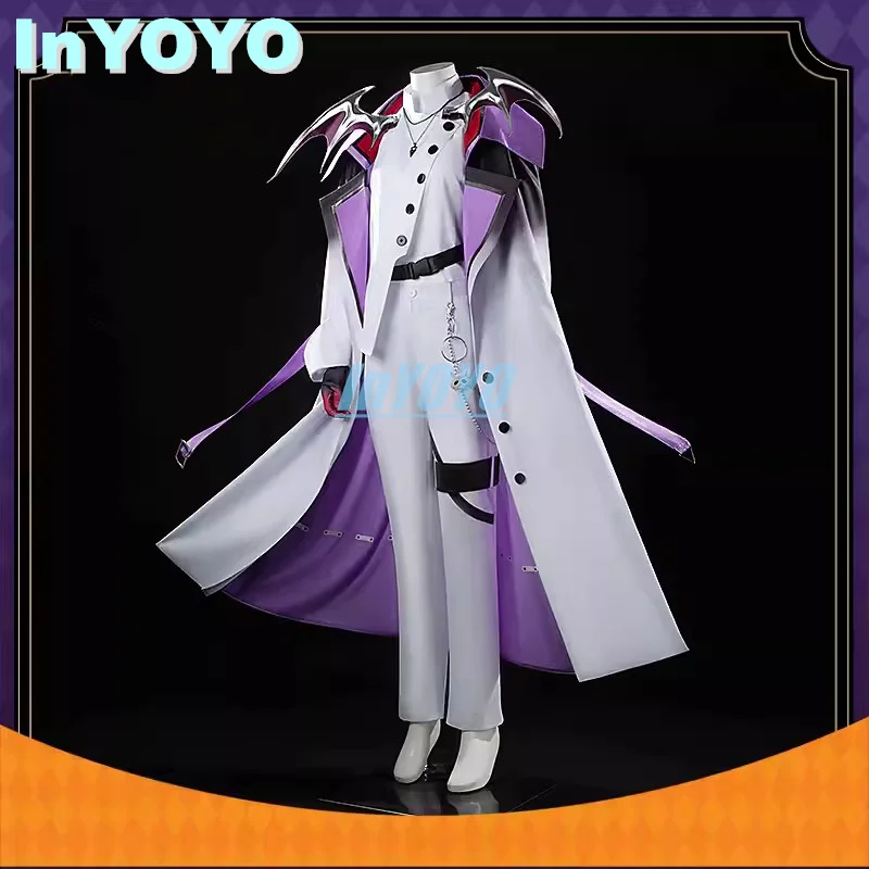 InYOYO Shu Taipei Meet-And-Greet Cosplay Costume Nijisanji Vtuber Fashion Handsome Uniform Halloween Party Outfit Men Customized