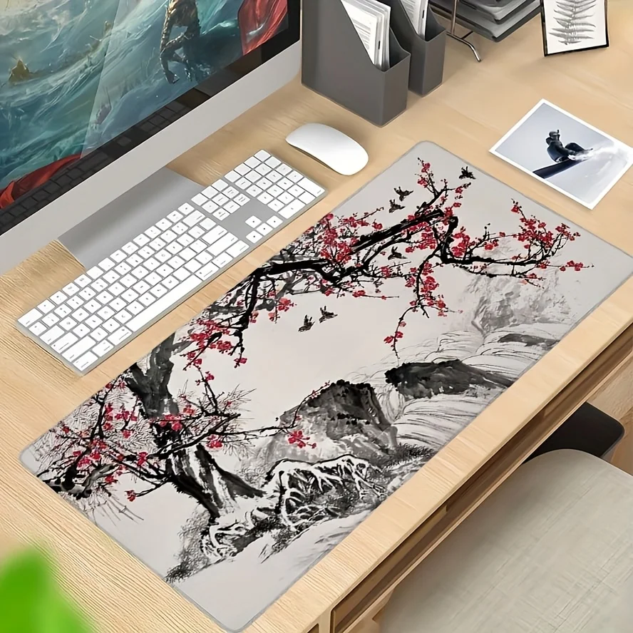 

Plum blossom pattern versatile practical design for office and travel games non-slip rubber