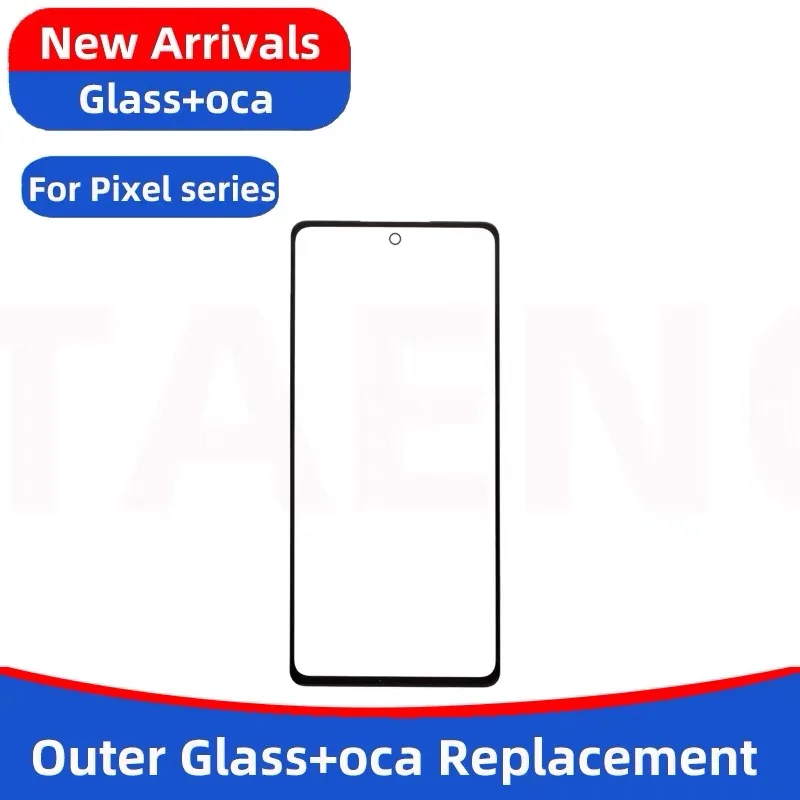 10 unids/lote TAENO revestimiento oleofóbico pantalla táctil de cristal + OCA para Google Pixel 4 4A 4XL 5 6 6A 7A 8 8Pro 9 9pro pantalla táctil chapada