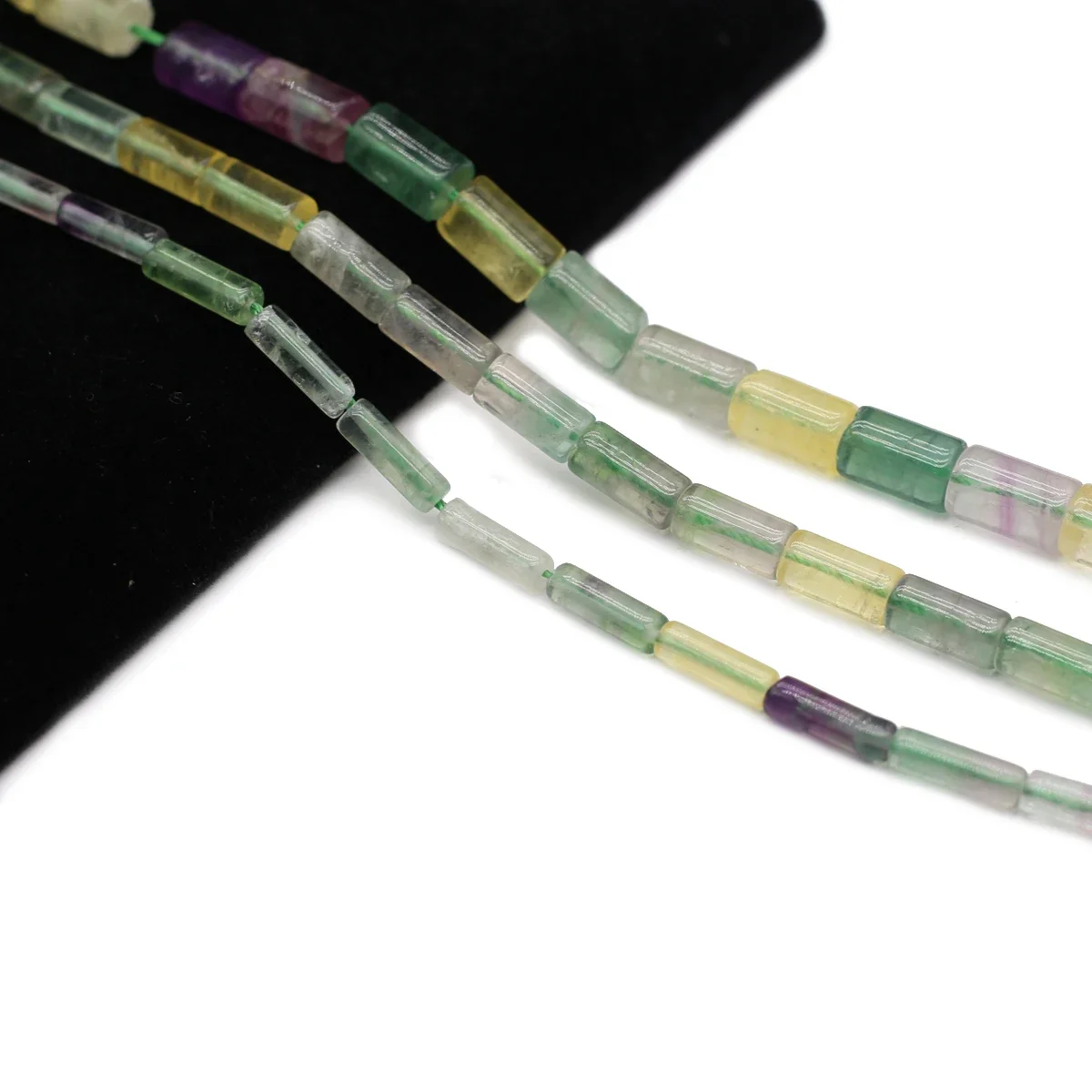 Natural Gemstone Through Hole Cylindrical Loose Beads Beading For Women DIY Summer Clothes Necklace Jewelry Accessory