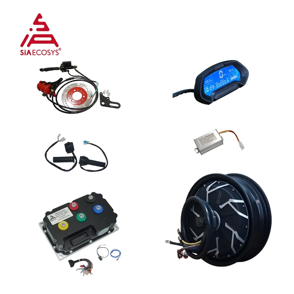 

QSMOTOR 12inch 3000W 72V 90kph Hub Motor with SIAYQ72120 controller and kits for Electric Motorbike