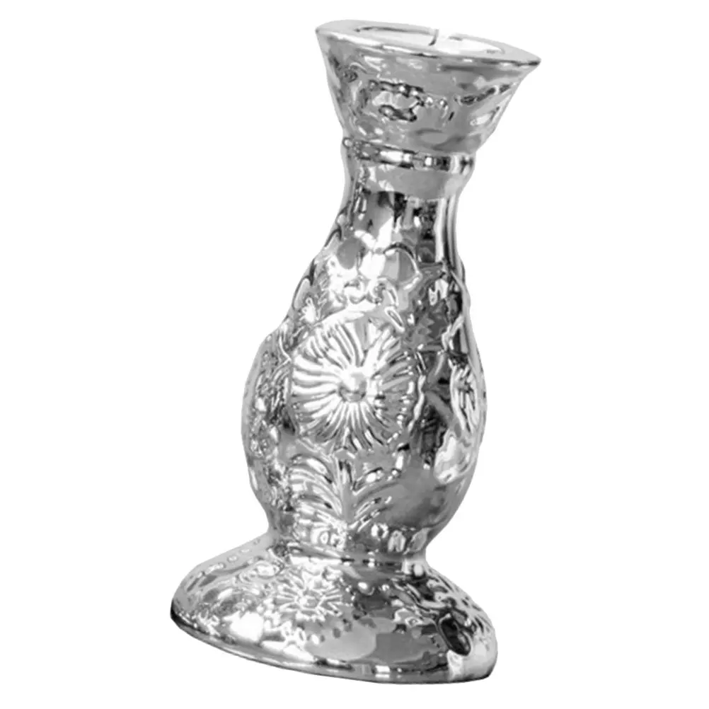 

Candles Decor Holders Forabbat Decorative Pillar Ceramic Elegant Gold Christmas Taper Wedding Decorations