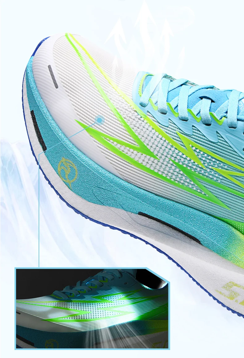 Laufschuhe mit Carbonplatte Spezial-Marathon-Schuhe für Herren Atmungsaktive Leichte Bequeme Rutschfeste Sneaker für Damen – Detail 11