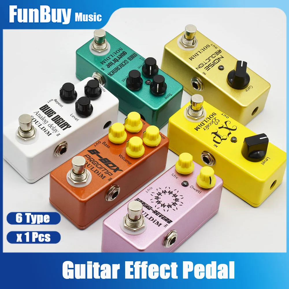 SoulDiM E-Gitarren-Pedal,  Rauschunterdrckung/Feder-Reverb/Analog-Delay/B-Box-Vorverstrker/Mini-Screamer  Overdrive/XP-Booster - AliExpress 18