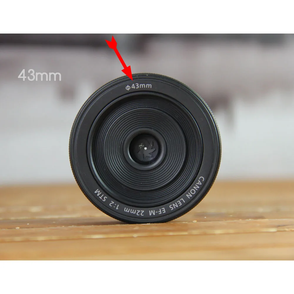 Camera Lens Cap Protective Cover Fit for Fujifilm Samsung Canon EOS R R5 R6 With RF 50mm f/1.8 STM 43mm Filter Lens