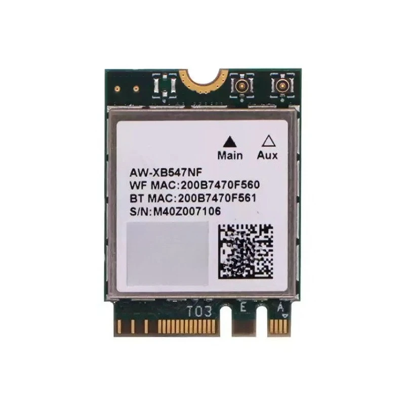M.2 E Key Wireless Combo Module WiFi 6 Bluetooth 5.2 Dual External Antenna Expansion Circuit Board