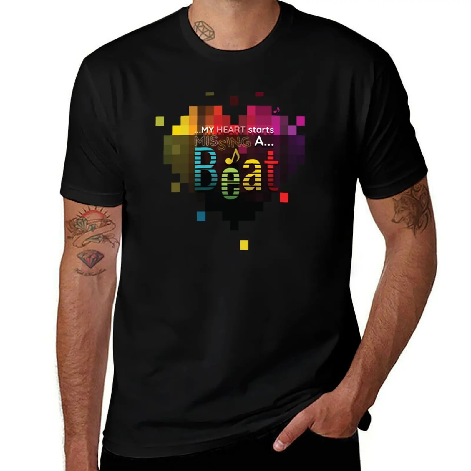My heart starts missing a beat / music / Pet Shop Boys T-Shirt Work Wear Short Sleeve T-Shirt