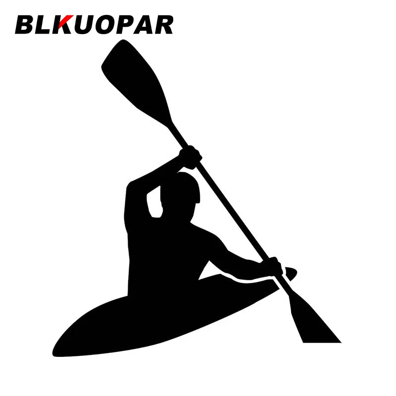 BLKUOPAR For Canoe Slalom Car Sticker Creative Occlusion Scratch Decal Waterproof Laptop Refrigerator Surfboard Car Accessories