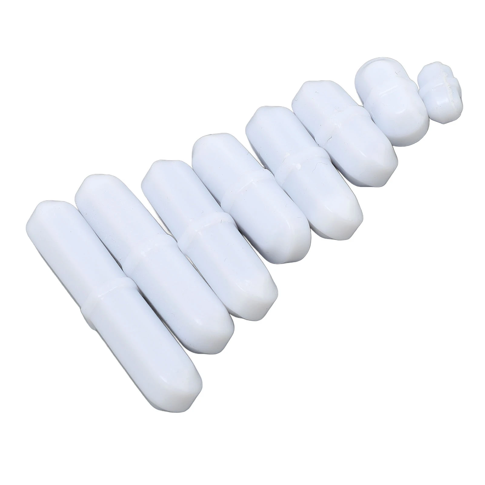 8 Pcs Set Magnetic Stir Bar 10 15 20 25 25 30 35 40mm PTFE Magnetic Stirrer Mixer Stir Rod for Laboratory