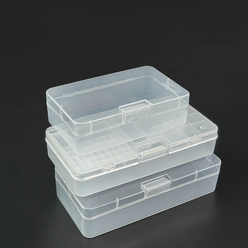 1pc Visible Plastic Fishing Lure Box Fishing Tackle Box Transparent Rectangle Storage Box Screw Holder Case Organizer Container