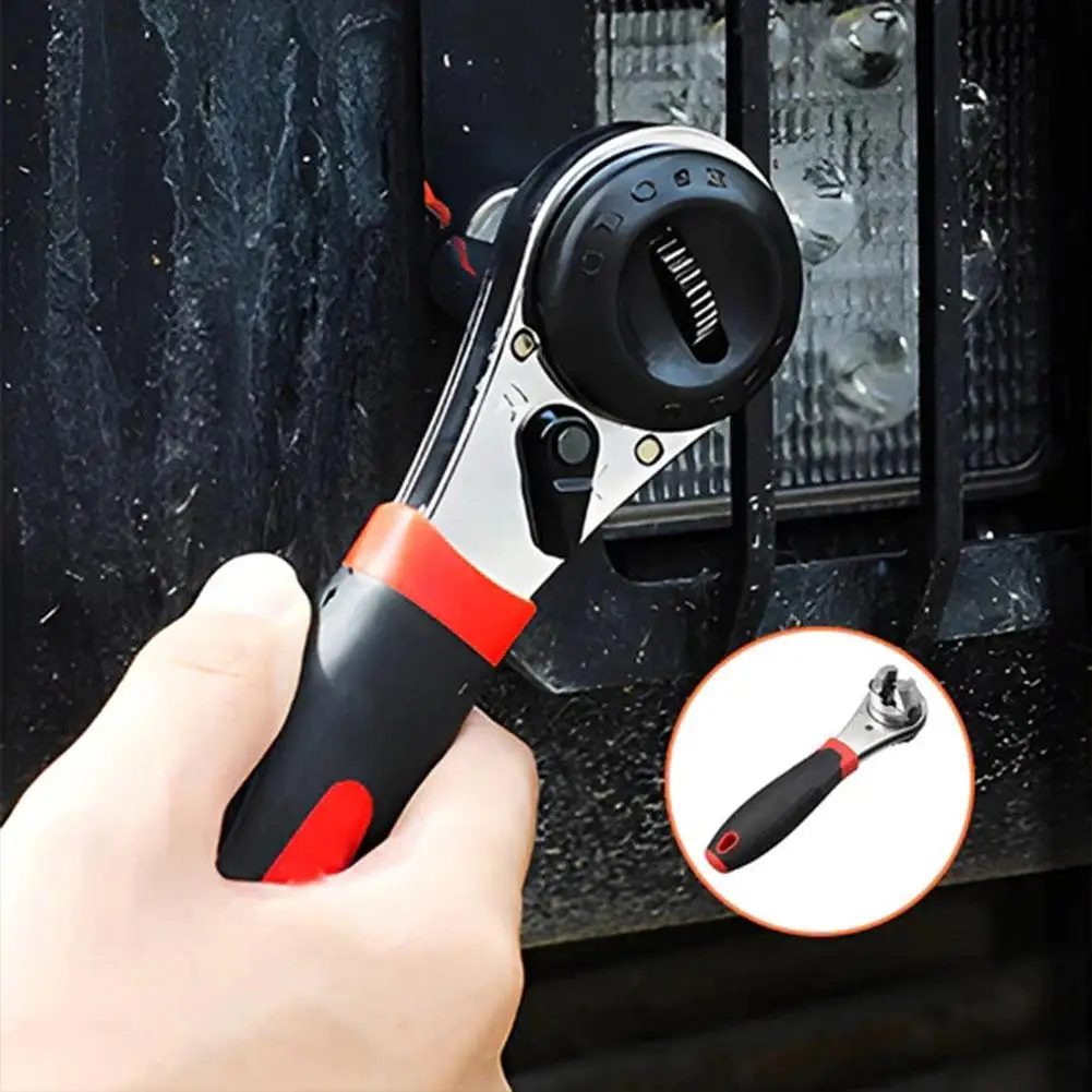 

Adjustable Ratchet Wrench 6-22mm Wrench Auto Repair Release Quick Hand Spanner Tool Combination Manual Ratchet Y7S2