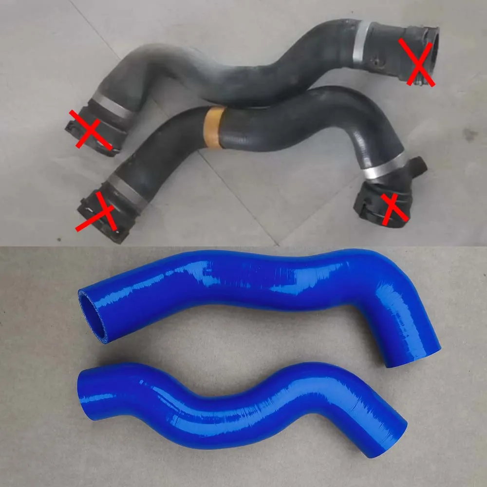 For BMW F07 F10 F11 LCI 528i 520i N20 AT Hot-climate Version Coolant Radiator Hose  17127619684 17127640917