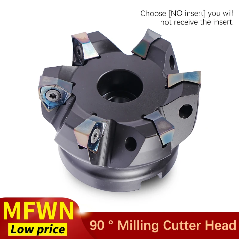 MFWN 90 Degree MFWN90050R-MFWN90100R Double-Sided Hexagonal Plane Heavy Cutting Milling Cutter Head With WNMU08 Milling Insert