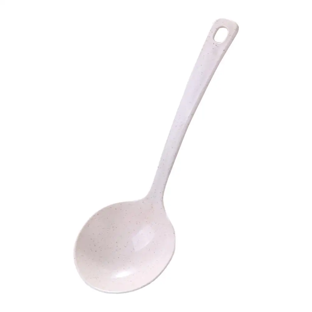 New Fashion Eco-friendly Wheat Straw Soup Spoonstalk Dinner Meal Rice Tableware Tools Kitchen Spoons Supplies Scoop Ladle O2m7