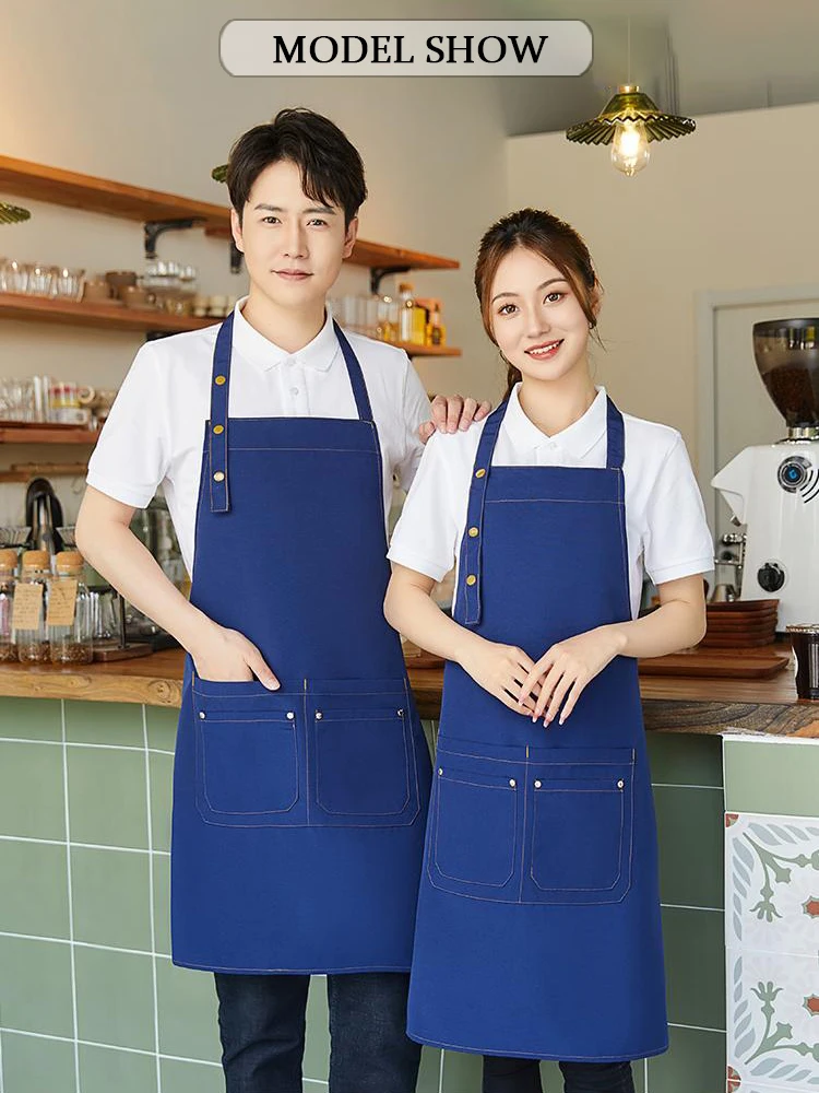 مريلة عمل قماشية ممتازة مقاومة للماء - حماية شديدة التحمل للاستخدام الاحترافي في المطاعم والمقهى والفقاعات