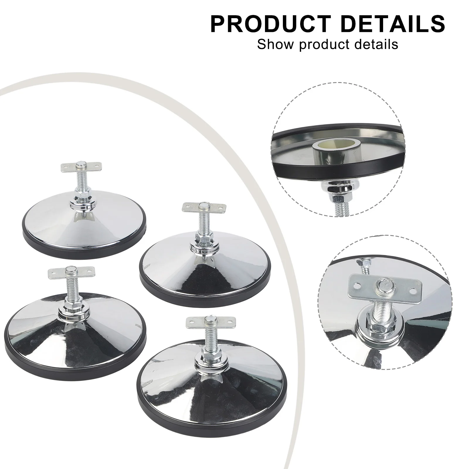 Adjustable Table Foot Pads Accessory Table Football Levelers Adjustable Height Home Use Accessory Metal Construction