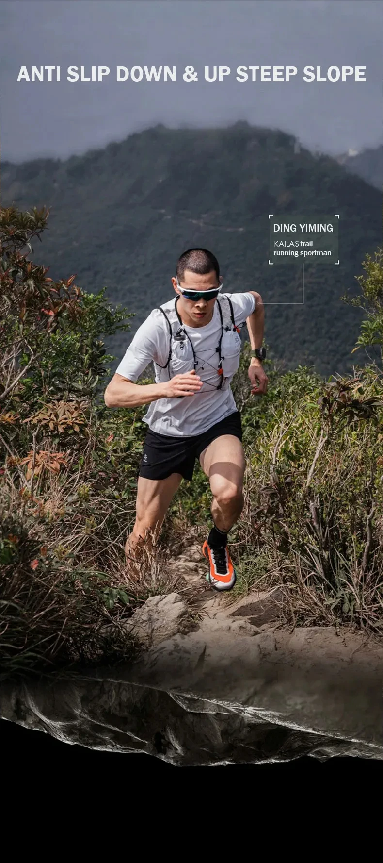 Kailas Trail running Schuhe Herren Outdoor Wanderschuhe leistungs starker Griff schnüren atmungsaktive bequeme Sneaker Sportschuhe ks2313105 – Detail 4