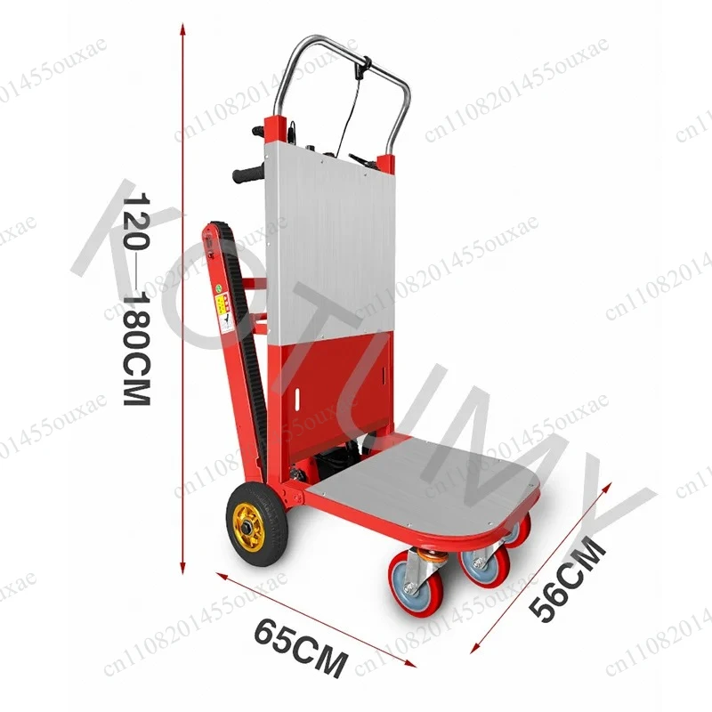 1000W/1200W Electric Stair Climbing Trolley 300‑400KG Heavy‑Duty Stair Climber Cart Flatbed Cargo Transport Hand Truck