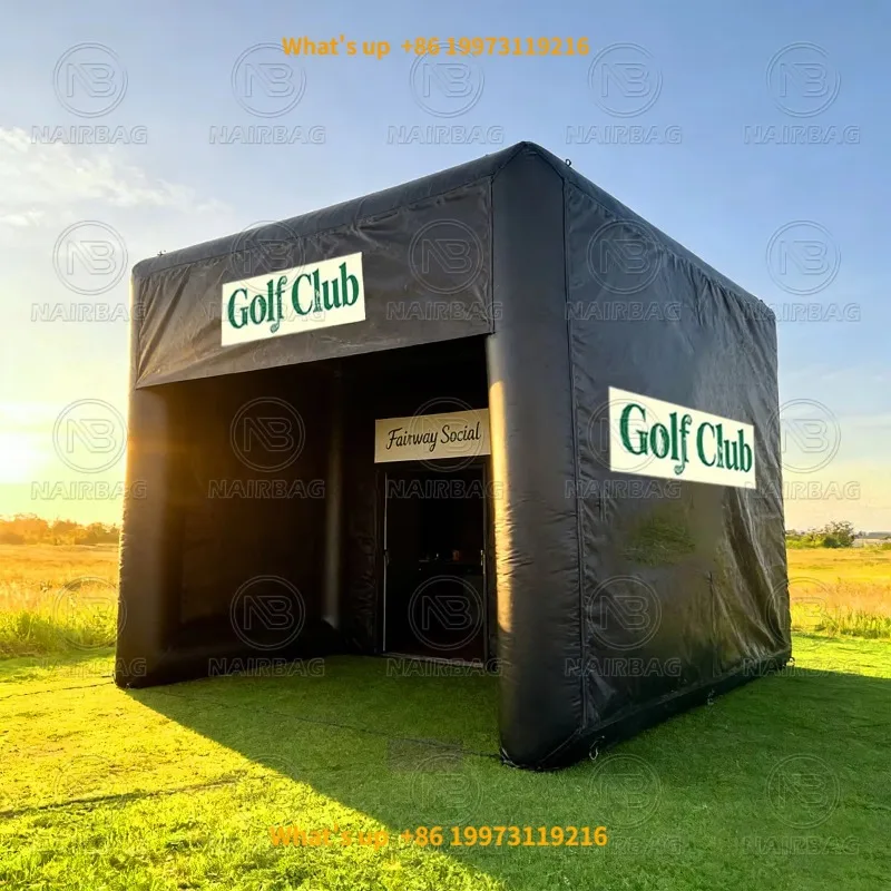 2026 PVC Simulator EnclosureInflatable Golf Tent with Screen, Multi Functional Golf Practice, Cinema, Event Venue in One