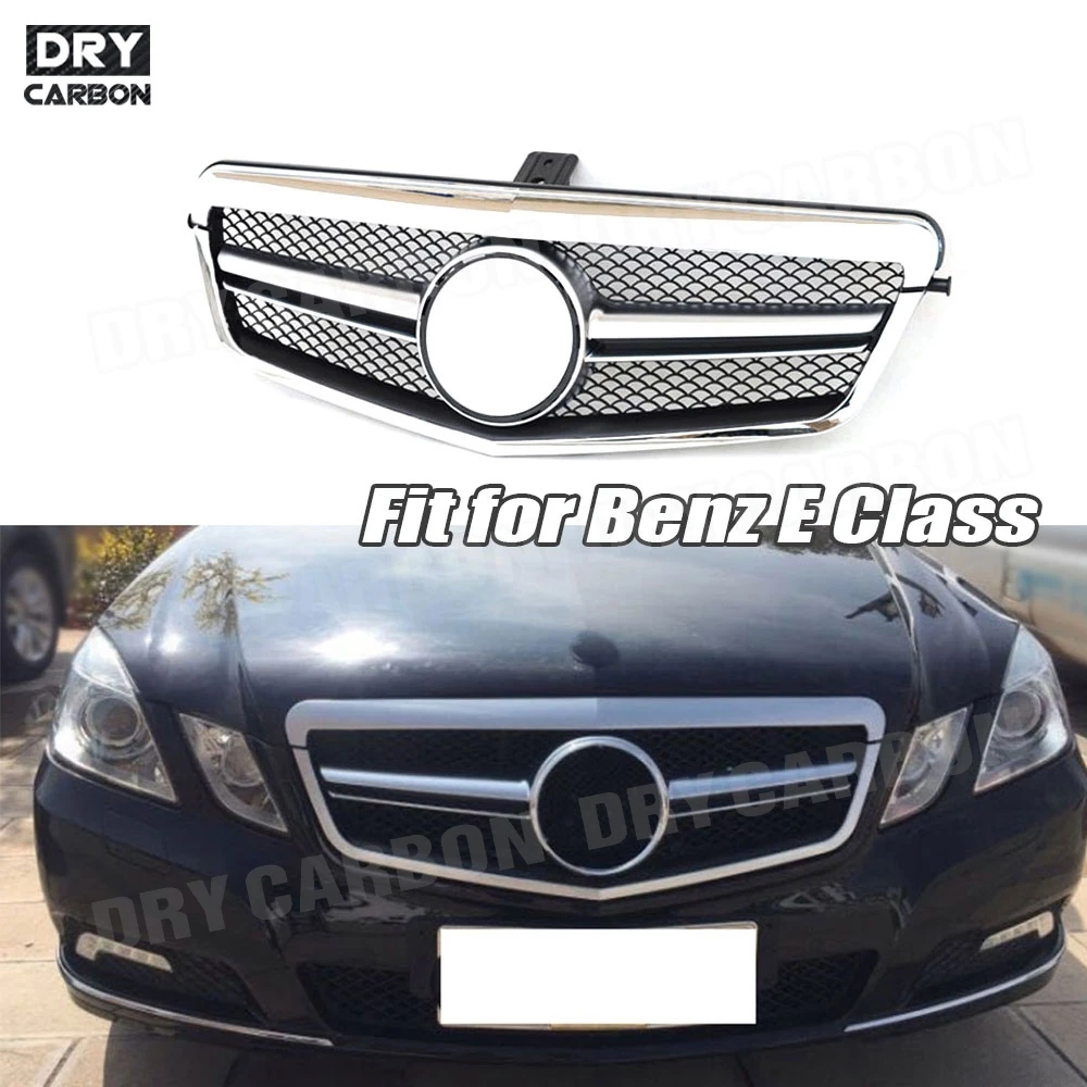 

Car Diamond Front Bumper Grill Grille Mesh For Benz W212 E250 E550 E350 E63 For AMG 2010-2013 Pre-Facelift Racing Grills