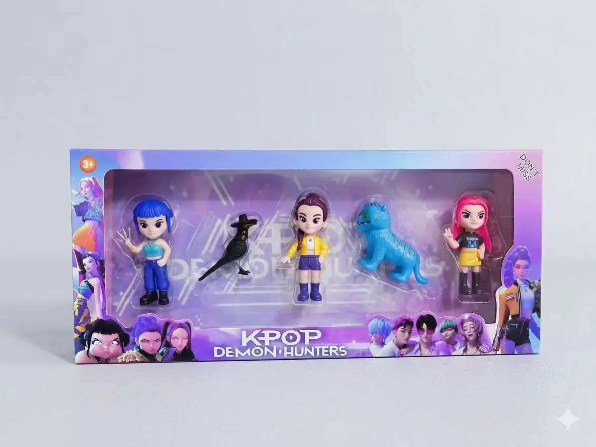 

2026 Hot Selling Kpop Devil Hunter Rumi Zoe Mira Anime Polyvinyl Chloride Character Collection Desktop Trinkets Childrens Gift