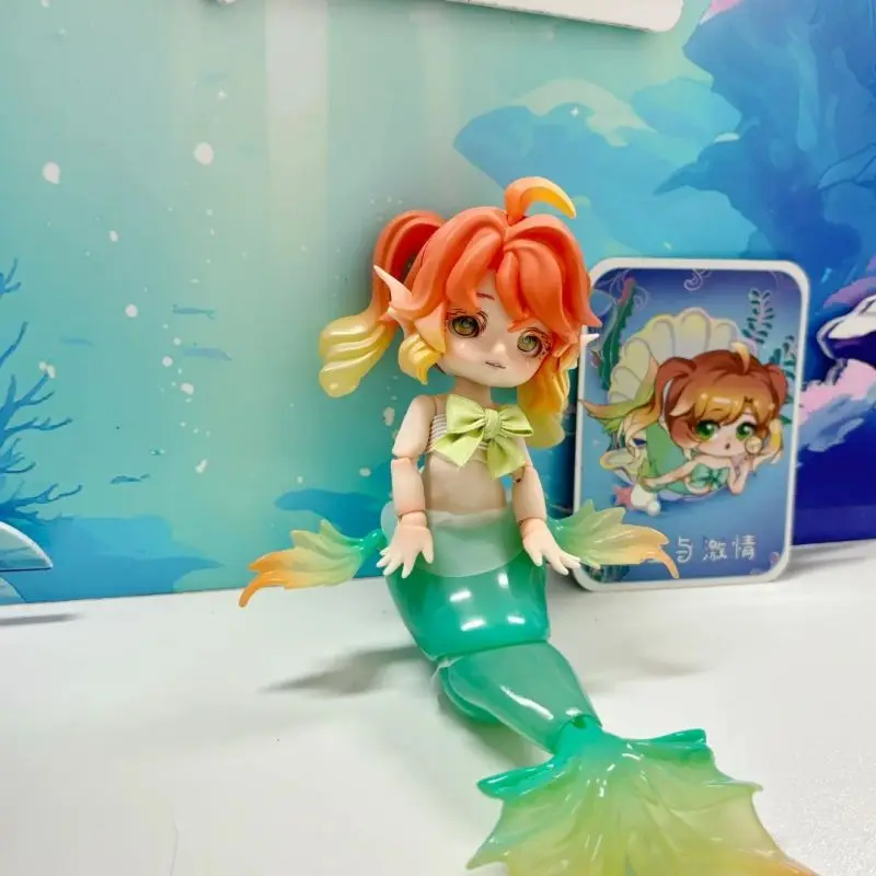 Mermaid Chu Chu Bjd Blind Box 1/12 Bjd Dolls Action Figure Mermaid Joint Movable Mysterious Box Surprise Toys Girl Birthday Gift