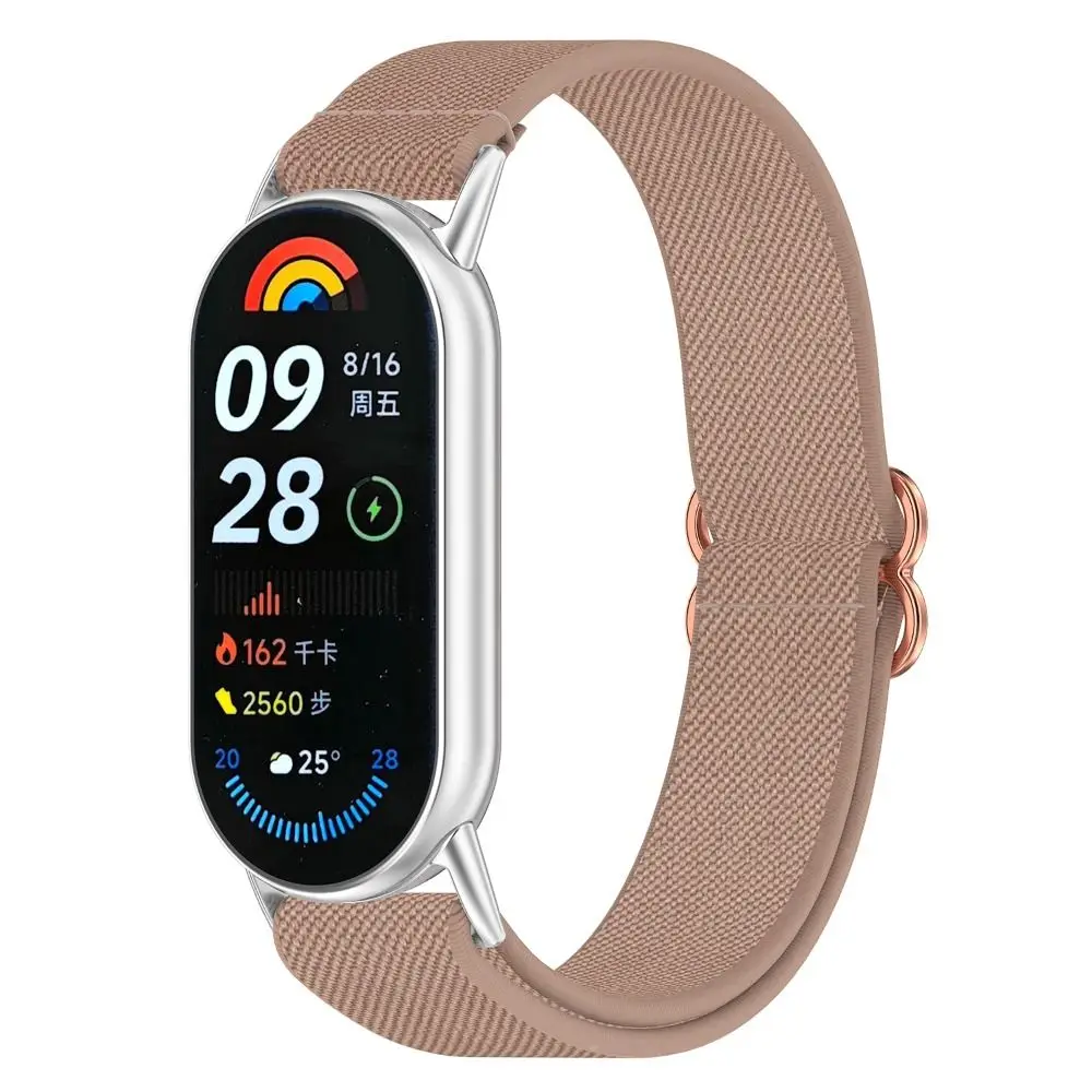 New Replacement Elastic Nylon Band Comfortable Soft Loop Strap Adjustable Bracelet for Xiaomi Band 9/8 Smart Band Accessories